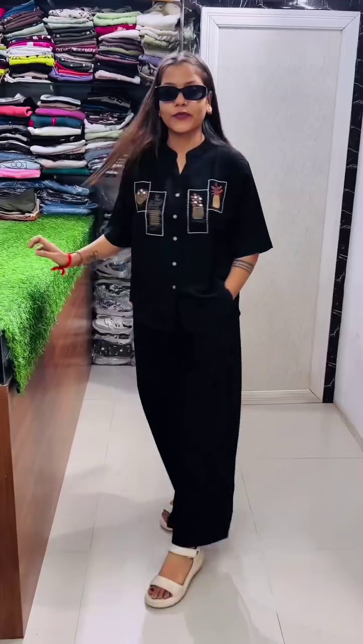 Graceful Lavender – Minimal Embroidered Kurta Set