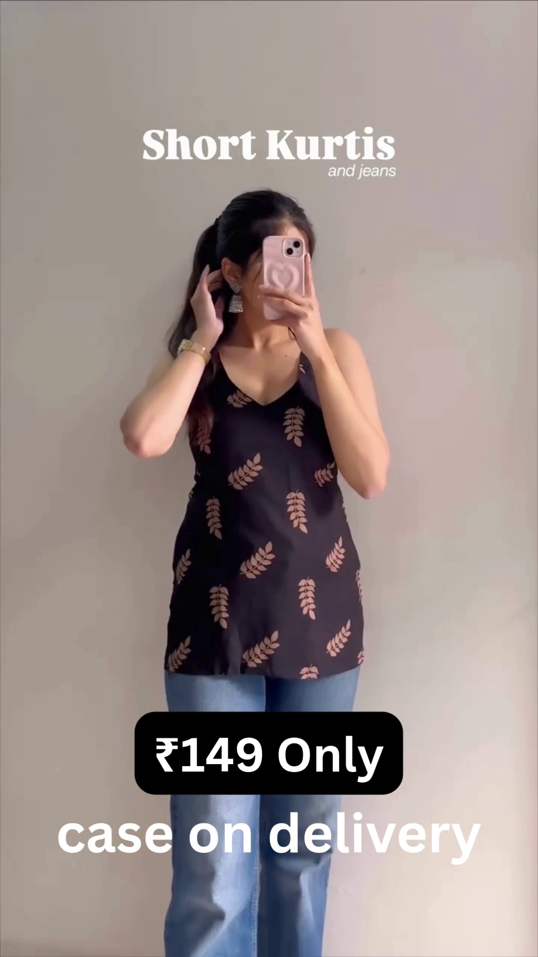 Everyday Style – Short Kurti & Jeans Combo