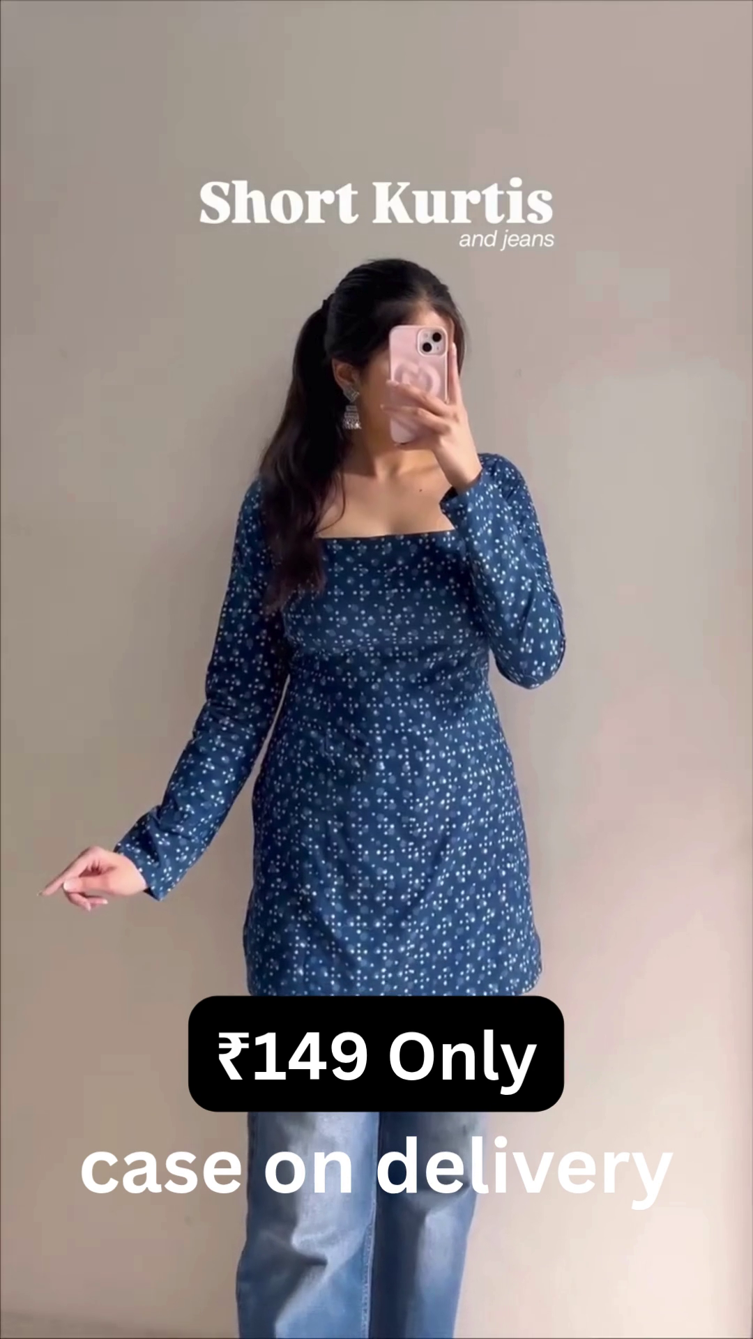 Everyday Style – Short Kurti & Jeans Combo