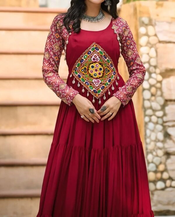 RedGeometric Anarkali - Image 2