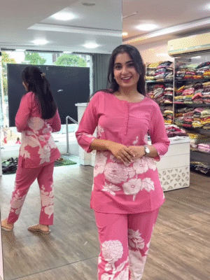 Stylish Cotton Co-Ord Set for Women – Comfortable Daily Wear in 5 Elegant Color Options