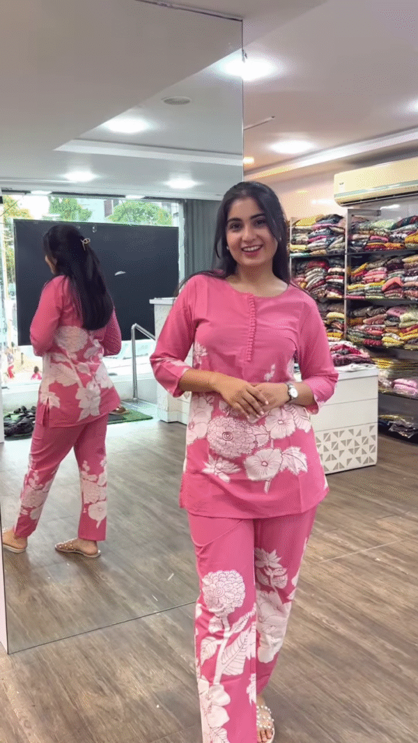 Stylish Cotton Co-Ord Set for Women – Comfortable Daily Wear in 5 Elegant Color Options