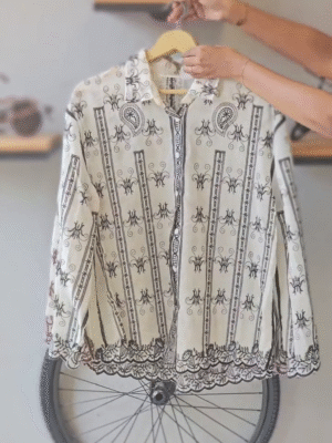 Elegant Printed Cotton Shirt – Classic Design with 4 Timeless Color Options