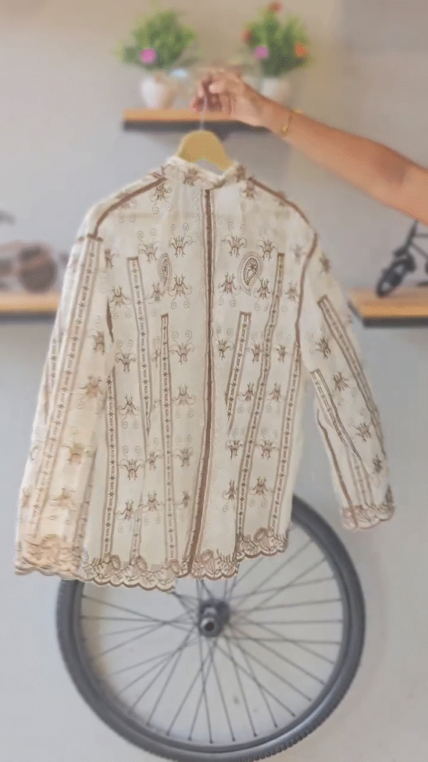 Elegant Printed Cotton Shirt – Classic Design with 4 Timeless Color Options - Image 2