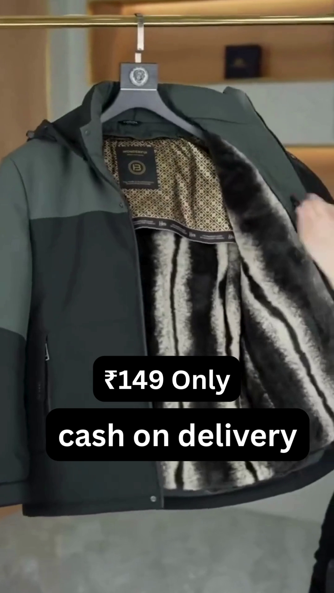 Men’s Premium Winter Jacket – Modern Two-Tone Design at ₹149 | Cash on Delivery - Image 2