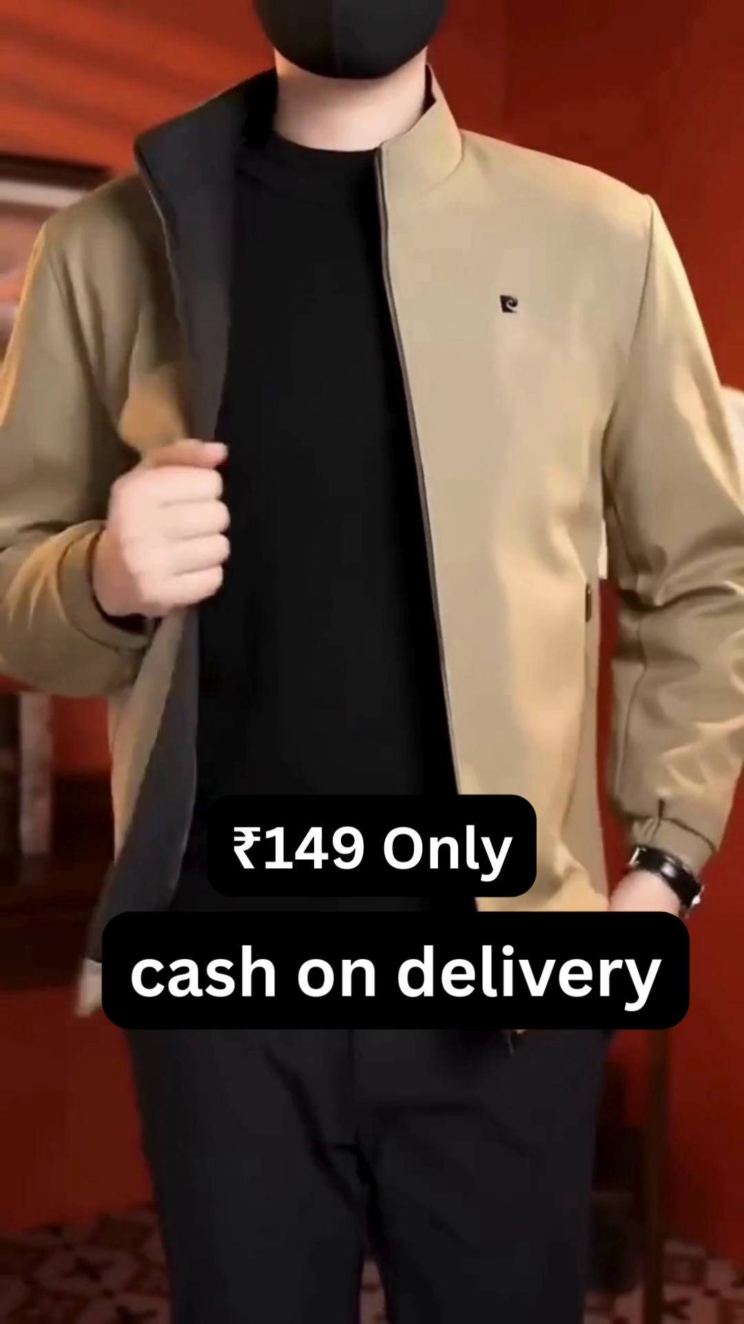Men’s Smart Casual Zipper Jacket – Premium Look at ₹149 | Cash on Delivery