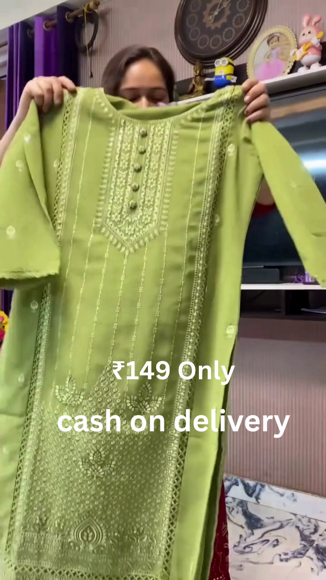 Elegant Green Ethnic Suit Set – Graceful Style at ₹149 | Cash on Delivery - Image 10