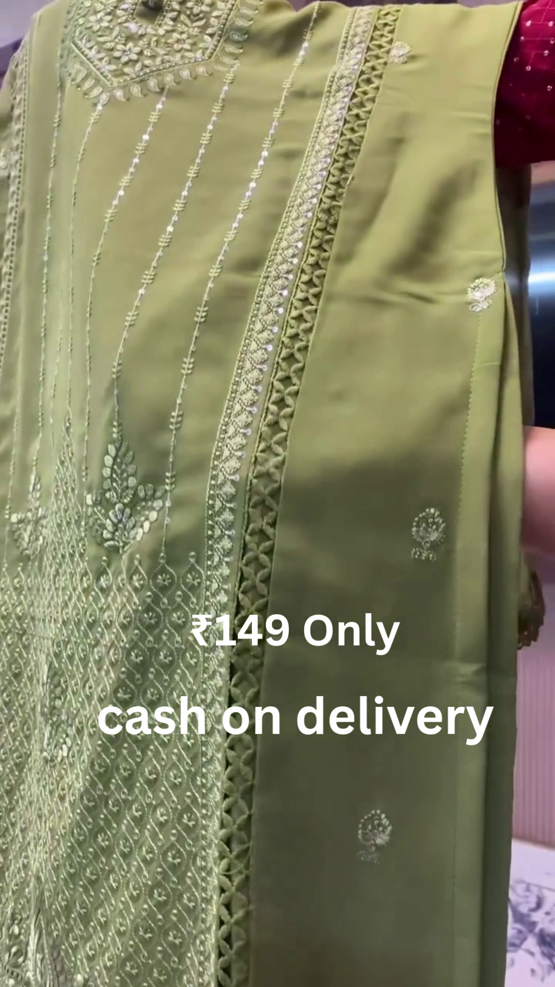 Elegant Green Ethnic Suit Set – Graceful Style at ₹149 | Cash on Delivery - Image 8