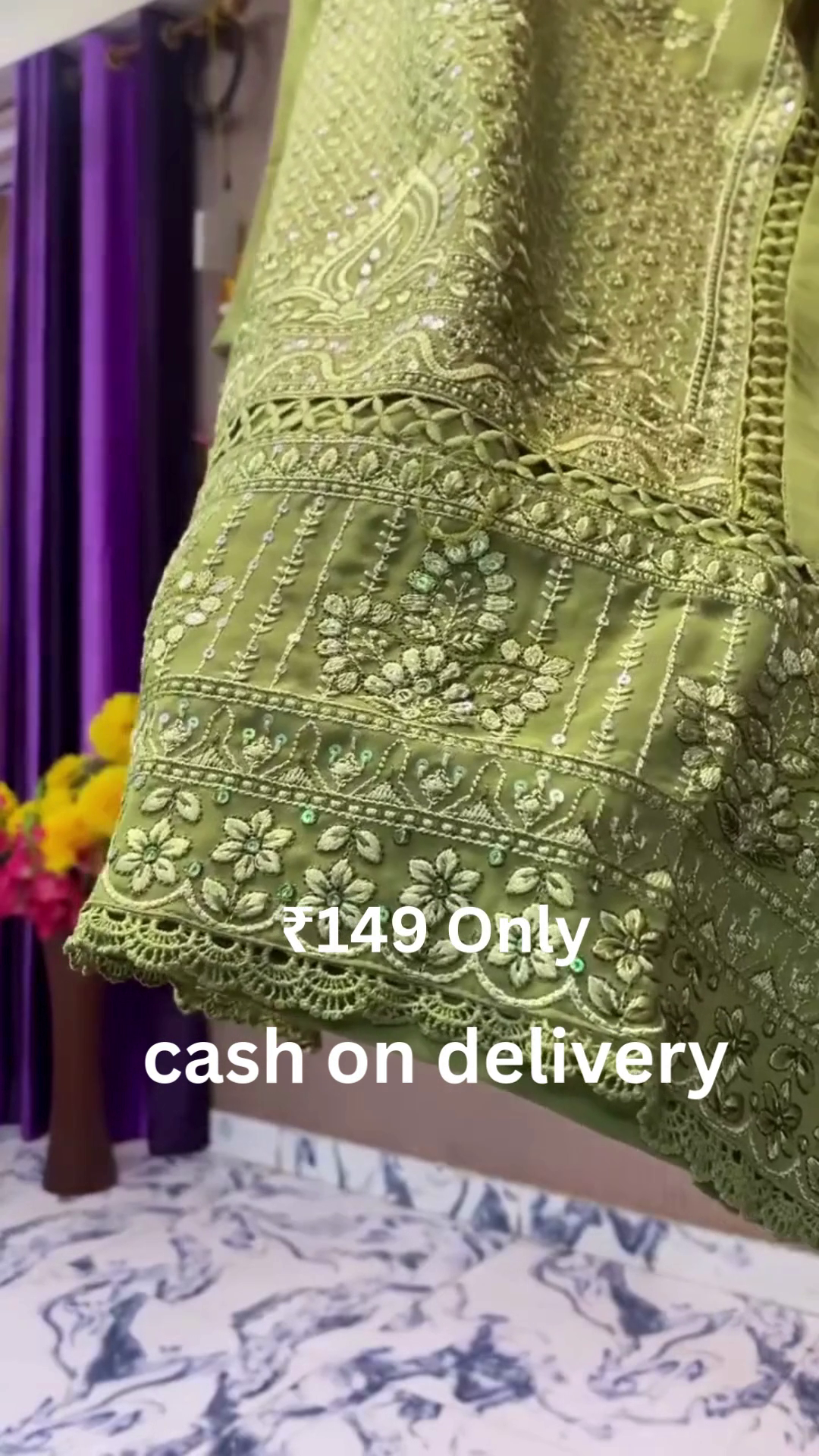 Elegant Green Ethnic Suit Set – Graceful Style at ₹149 | Cash on Delivery - Image 7